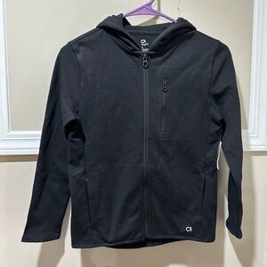 GapFit Full Zip Hoodie Jacket Athletic Activewear‎ Layering Black M